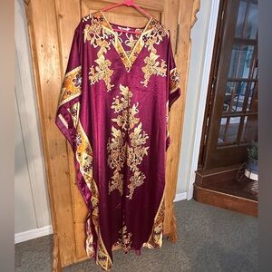 Hello Mrs Roper!! Winlar One Size Fits Most Mumu Silky Kaftan Great Costume